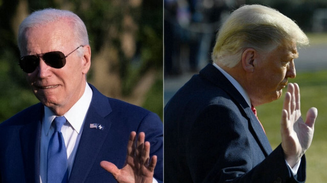 L'actuel et l'ancien président des États-Unis, Joe Biden et Donald Trump.