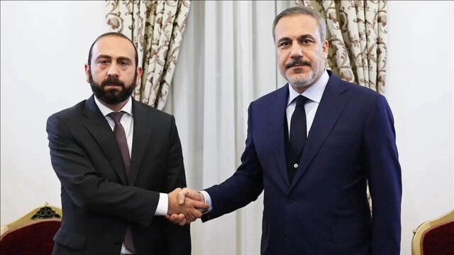 Ermenistan Dışişleri Bakanı Ararat Mirzoyan - Dışişleri Bakanı Hakan Fidan