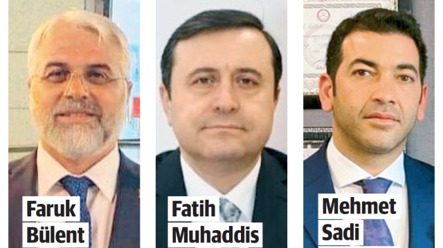 Faruk Bülent Kablan, Fatih Muhaddis Fedaioğlu, Mehmet Sadi Binboğa.