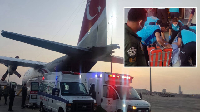Suudi Arabistan'da yoğun bakımdaki hasta ve refakatçileri Ankara'ya getirildi