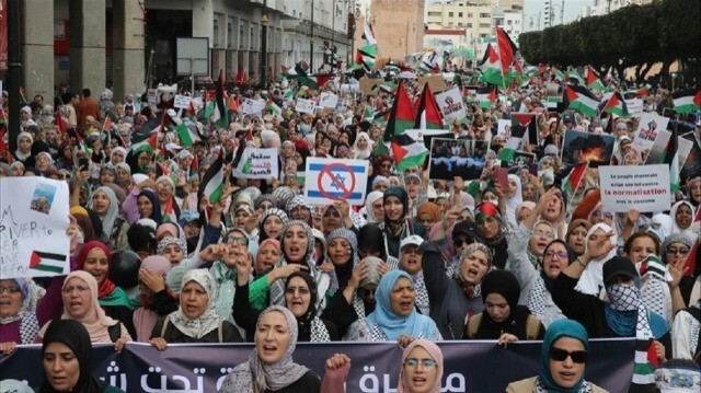 هيئة مغربية: 106 مظاهرات نظمت دعما لقطاع غزة