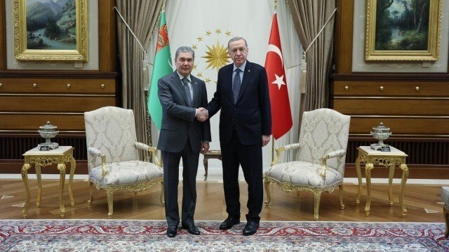Cumhurbaşkanı Recep Tayyip Erdoğan, Türkmenistan lideri Gurbanguli Berdimuhammedov