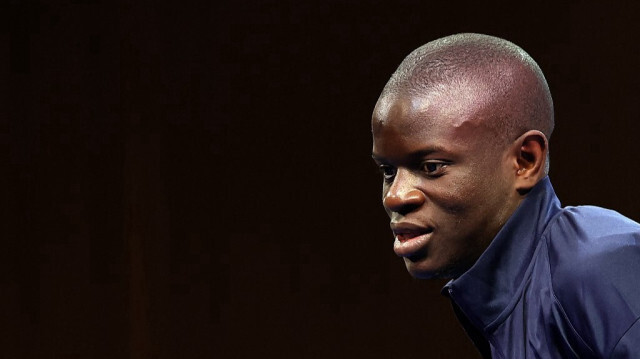 Ngolo Kanté au camp d'entraînement des Bleus, à Clairefontaine, le 2 juin 2024.