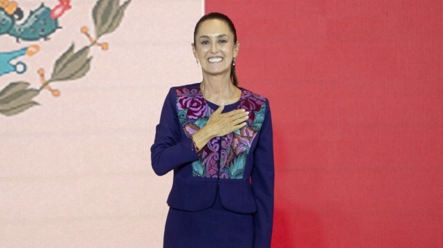 La nouvelle présidente du Mexique Claudia Sheinbaum, célèbre les résultats des élections générales à Mexico, le 3 juin 2024.