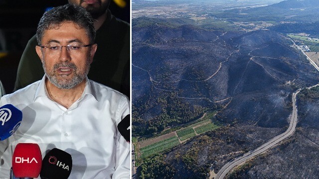 Tarım ve Orman Bakanı İbrahim Yumaklı, İzmir'de çıkan orman yangınlarına ilişkin konuştu. 