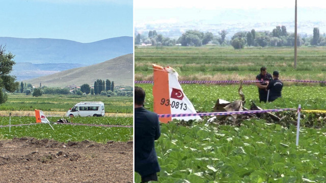 Kayseri'de SF-260D tipi eğitim uçağı kaza kırıma uğradı. 