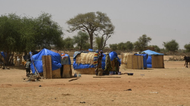 Vue générale d'un camp de déplacés dans la ville de Gorouol, au sud-ouest du Niger, près du Burkina Faso, le 9 juin 2022.