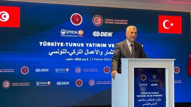 Le ministre du Commerce, Omer Bolat a participé à la réunion du Forum d'investissement et d'affaires Türkiye-Tunisie à Istanbul en Turkiye, le 05 juin 2024.