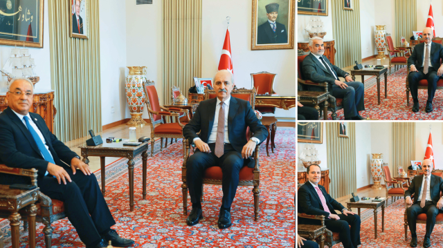  TBMM Başkanı Numan Kurtulmuş, Önder Aksakal, Zekeriya Yapıcıoğlu ve Fatih Erbakan ile bir araya geldi.