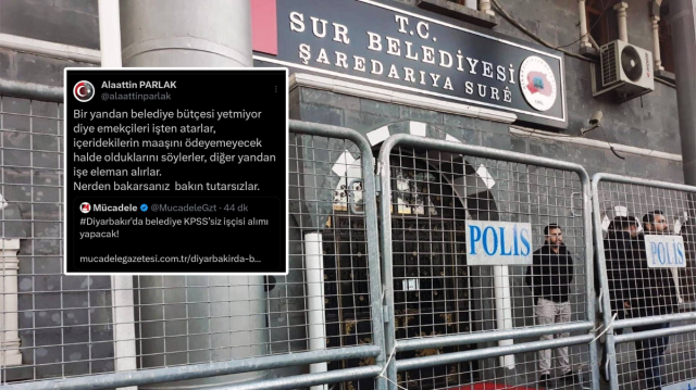 Sur Belediyesi, KPSS şartı aranmadan 45 personel alacağını duyurdu.