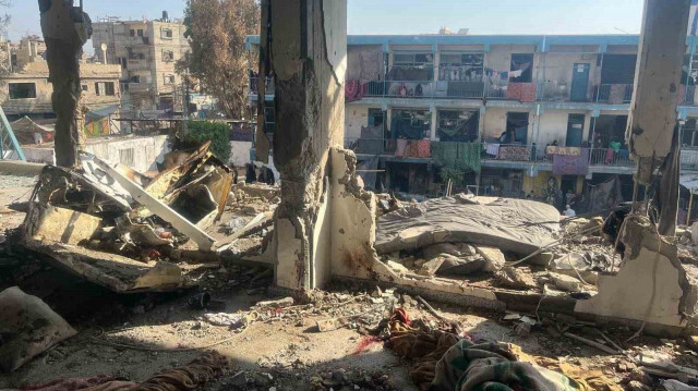 Une école de l'UNRWA a été bombardée par Israël à l'aide d'armes américaines.
