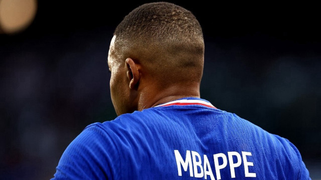 L'attaquant français Kylian Mbappé lors du match amical de football France - Luxembourg au stade Saint-Symphorien de Metz, le 5 juin 2024.