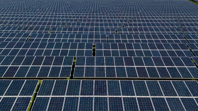 Une centrale solaire en Angleterre.