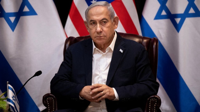 Le Premier ministre israélien Benjamin Netanyahu lors d'une réunion avec le président américain, à Tel Aviv, le 18 octobre 2023.