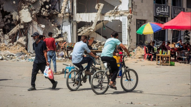 الدراجات الهوائية.. وسيلة مواصلات رئيسية في غزة
