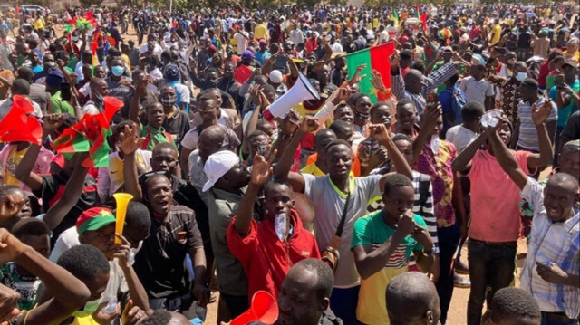 Manifestation pour protester contre les accusations continues de l’ONU envers les Forces de Défense et de Sécurité du Burkina Faso, à Ouagadougou le 07 juin 2024.