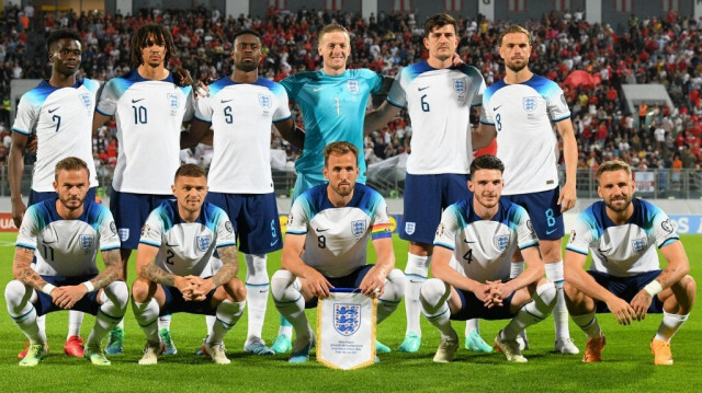 L'équipe nationale d'Angleterre, le 16 juin 2023.