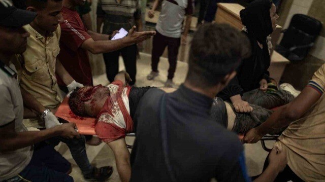Victimes de l'agression israélienne transportée dans un hôpital de la Bande de Gaza.