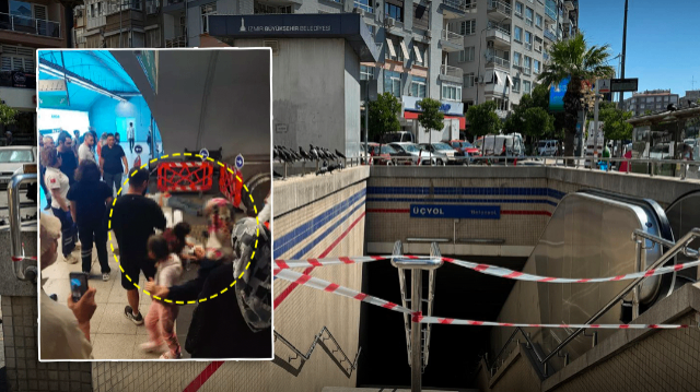 İzmir Metrosu'nda yürüyen merdivenin ters yönde hareket etmesi sonucu 9 kişi yaralandı.