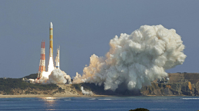 Запуск новой ракеты-носителя тяжелого класса H3 с космодрома Танэгасима. Фото: Kyodo