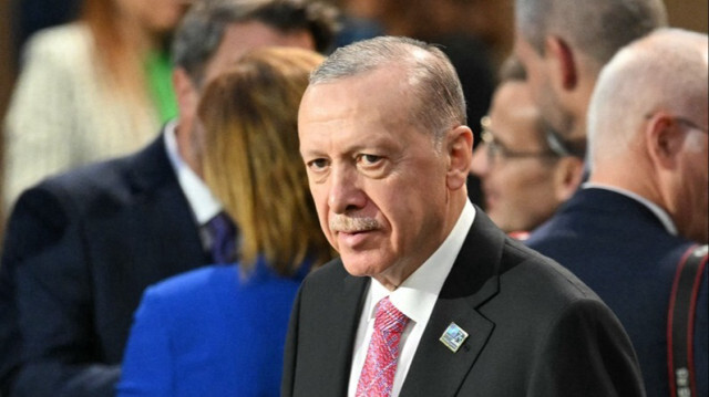 Le Président turc, Recep Tayyip Erdogan assiste au sommet de l'OTAN à Washington aux États-UNis, le 11 juillet 2024.
