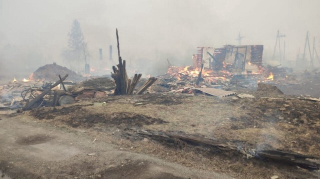 Incendie dans la région de Krasnoïarsk le 7 mai 2022. Archives 