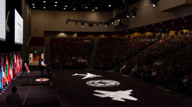 Discours d'ouverture de Pitch Black, le plus grand exercice militaire aérien au monde, en Australie, le 12 juillet 2024.