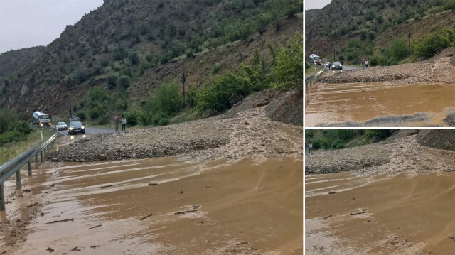 Erzurum'da yoğun yağış heyelan ve seli getirdi 