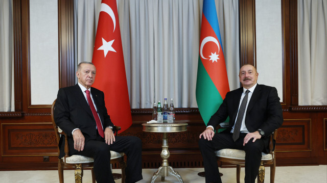 Cumhurbaşkanı Recep Tayyip Erdoğan ve Azerbaycan Cumhurbaşkanı İlham Aliyev