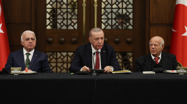 Cumhurbaşkanı Recep Tayyip Erdoğan, Cumhurbaşkanlığı Külliyesi'nde düzenlenen "Mah-ı Muharrem Oruç Açma Lokması" programına katılarak konuşma yaptı.