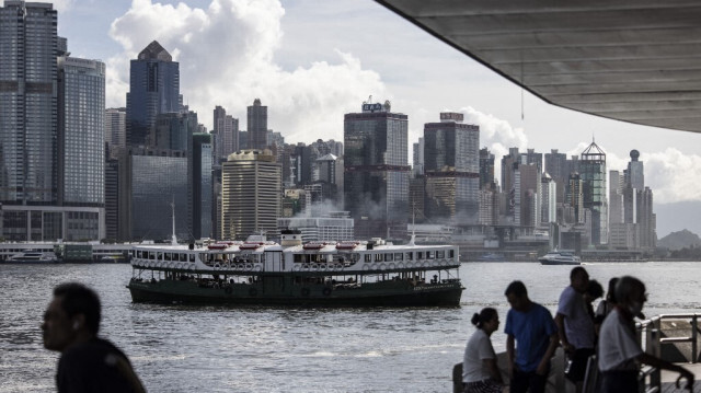 Le port Victoria à Hong Kong le 11 juillet 2024.
