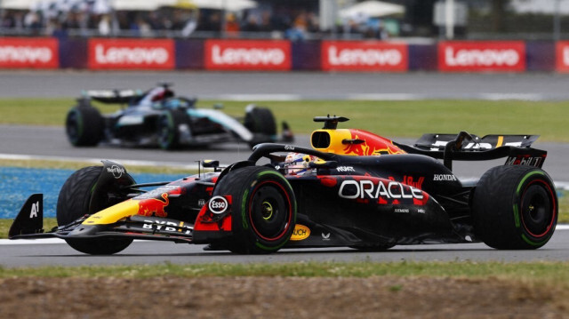 Le pilote néerlandais de Red Bull Racing, Max Verstappen, au Grand Prix de Grande-Bretagne de Formule 1 sur le circuit de Silverstone, le 7 juillet 2024.  