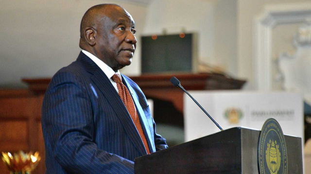 Le Président sud-africain Cyril Ramaphosa.