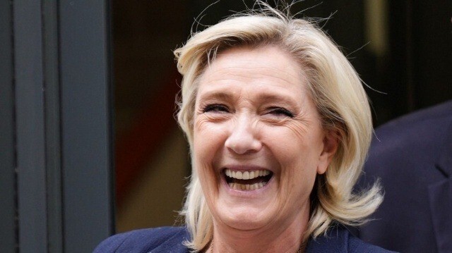 La chef de file de l'extrême-droite française, Marine Le Pen, à Paris le 2 juillet 2024.
