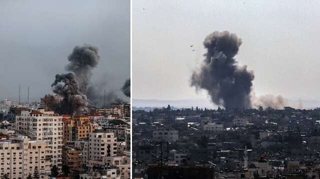 İşgalci İsrail ordusunun Gazze'ye yönelik saldırıları sürüyor. 
