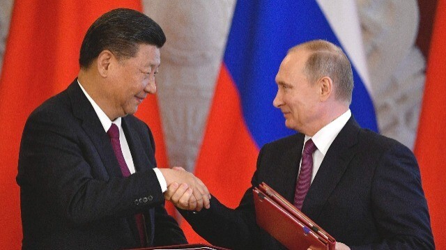 Çin Devlet Başkanı Şi Cinping - Rusya Devlet Başkanı Putin (Foto: Arşiv)