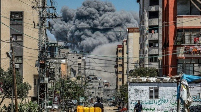 Une frappe aérienne israélienne qui a visé un marché a fait 10 morts au sud-est de la ville de Gaza, le 02 juillet 2024.