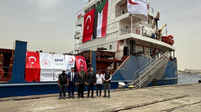 Le navire, chargé de 2.408 tonnes de matériel humanitaire préparé sous l'égide de la Présidence de la Gestion des Catastrophes et des Urgences (AFAD) de Türkiye, est arrivé au Soudan, le 22 juillet 2024.