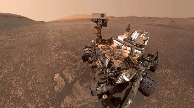 Снимок марсохода Curiosity, сделанный НАСА на Марсе. | Фото: NASA/JPL-Caltech/MSSS.