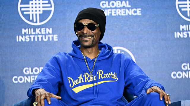 Le rappeur américain Calvin Cordozar Broadus Jr, alias Snoop Dogg, lors d'une conférence à Beverly Hills, Californie, le 3 mai 2023.  