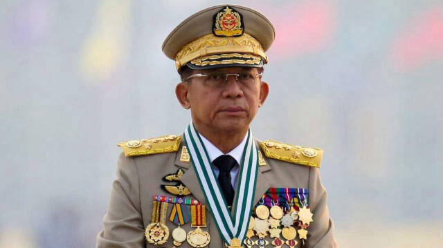 Le chef militaire du Myanmar, Min Aung Hlaing.