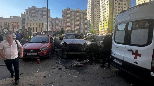 Взрыв автомобиля на севере Москвы