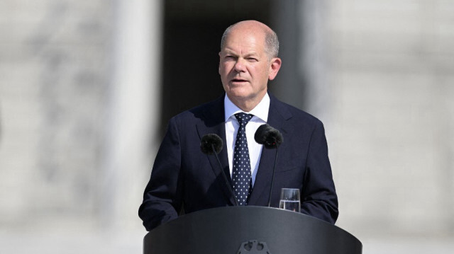 Le chancelier fédéral d'Allemagne, Olaf Scholz.
