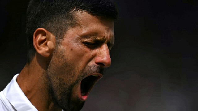 Le Serbe Novak Djokovic lors de la finale simple messieurs du tournoi de Wimbledon, le 14 juillet 2024.
