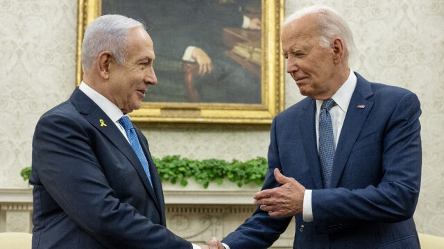 Le Premier ministre israélien, Benyamin Netanyahu et le président des États-Unis, Joe Biden lors d'une rencontre à la Maison Blanche, aux États-Unis, le 25 juillet 2024.