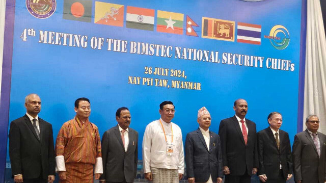 Le conseiller à la sécurité nationale Ajit Doval dirige la délégation indienne lors de la réunion annuelle des chefs de la sécurité du BIMSTEC au Myanmar. La quatrième réunion annuelle se tient aujourd'hui à Naypyitaw.