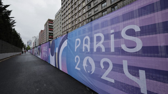 Cette photographie prise à Saint-Denis, près de Paris, le 26 juillet 2024, montre le village olympique.  
