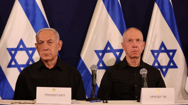  Le Premier ministre israélien, Benyamin Netanyahu et le ministre de la Défense d’Israël, Yoav Gallant.
