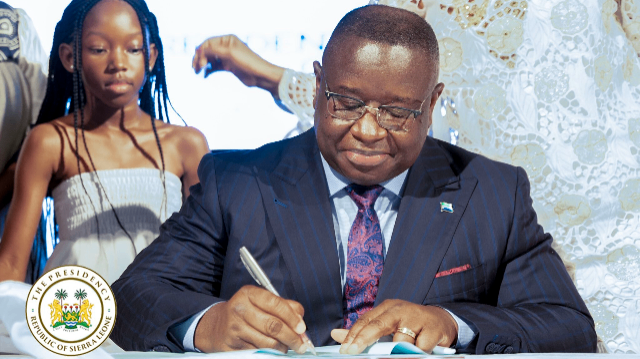 Le Président de la Sierra Léone, Julius Maada Bio.