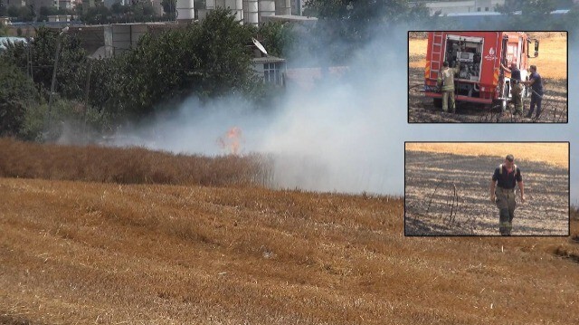 <p>İlk yangın, 11.00 sıralarında Mimarsinan Mahallesi, Mimarsinan Caddesi'nde bulunan otluk alanda çıktı. </p>
